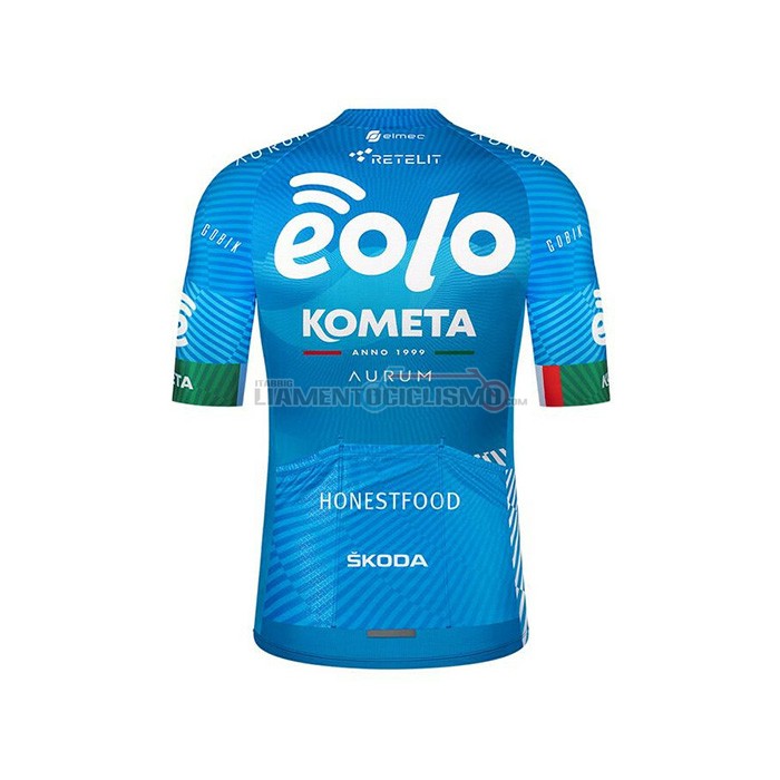Abbigliamento Ciclismo Eolo Kometa Manica Corta 2021 Blu